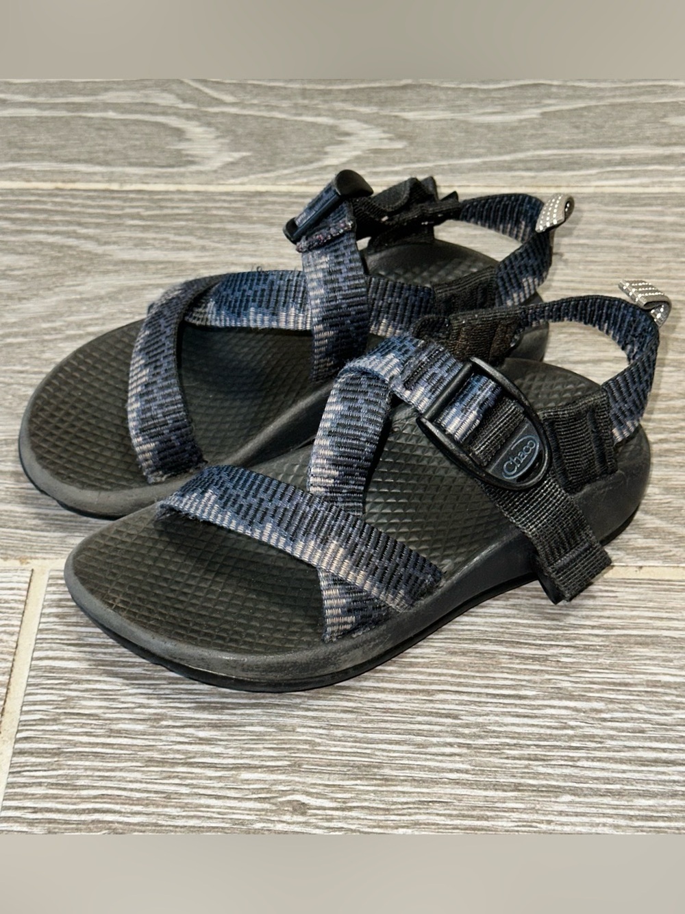 Chaco Kids Z1 EcoTread Athletic Sport Sandal Youth Size 11 Navy Slides Outdoor